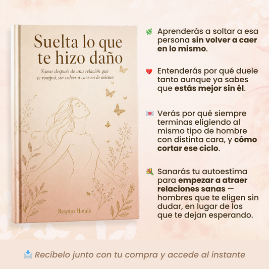 Suelta lo que te hizo daño 🦋